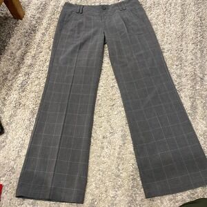 Y2K DKNY Gray Plaid Wide Leg Trousers | Size 31 | Officewear Y2K DKNY gray